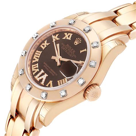 rolex ladies pearlmaster rose gold.